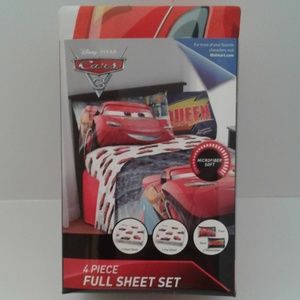 Cars 3 - 4 Piece Full Sheet Set